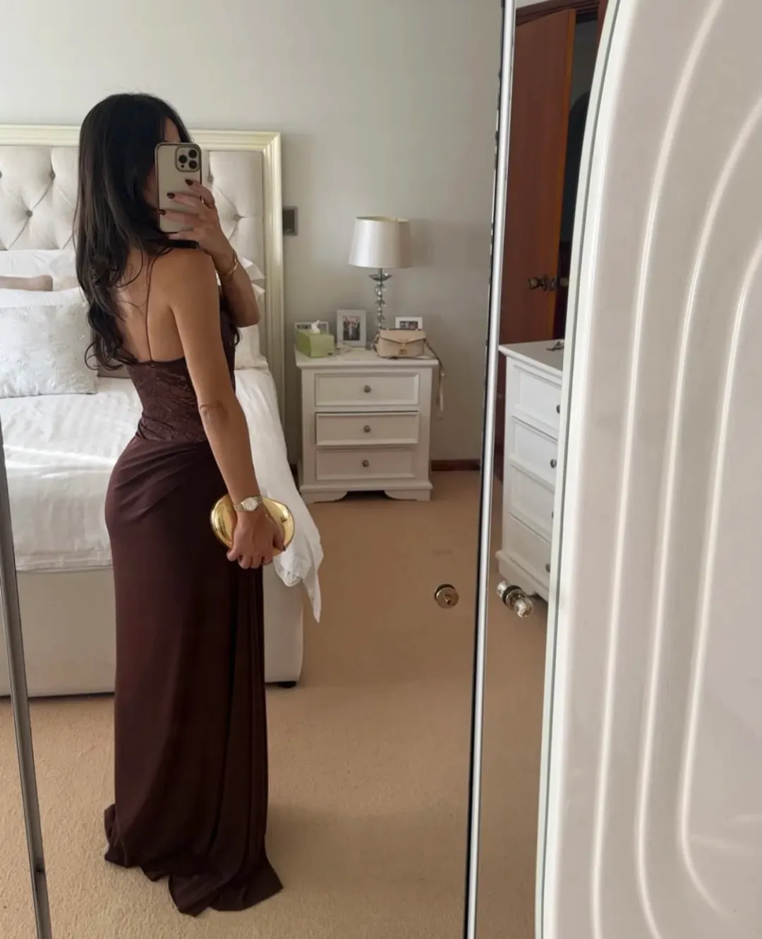 Natalie Rolt Sloane Dress Espresso Size 0 Au 6 for rent on The Volte - main image