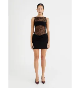 Benni Raffy Mini Dress Black Size 8  for rent on The Volte - image 1