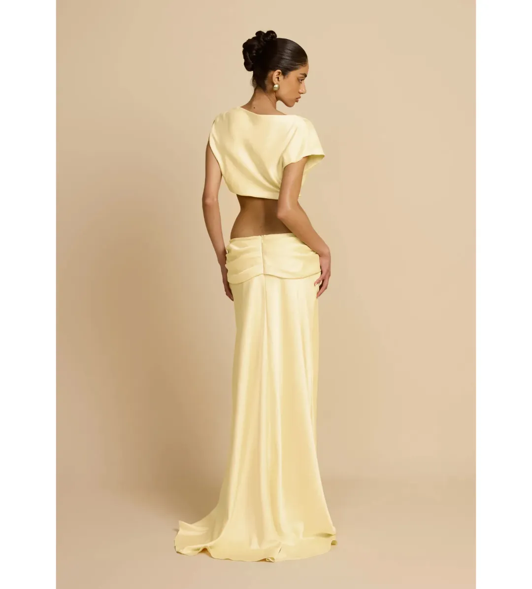 Arcina Ori Andi Top And Andi Maxi Skirt Yellow Size XS / Size Au 6 for rent on The Volte - main image