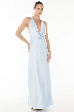 Manning Cartell Charmed Cowl Slip Maxi Dress Dove Blue Size 10 for rent on The Volte - image 4