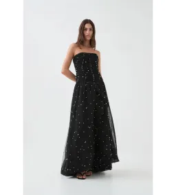 Aje Juniper Maxi Dress Gown in Black Size AU 10  for rent on The Volte - image 1