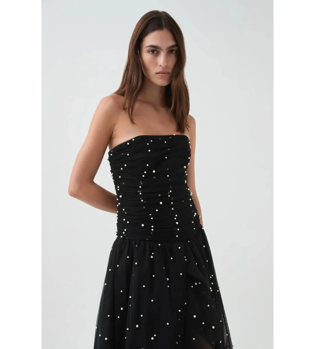 Aje Juniper Maxi Dress Gown in Black Size AU 10  for rent on The Volte - main image
