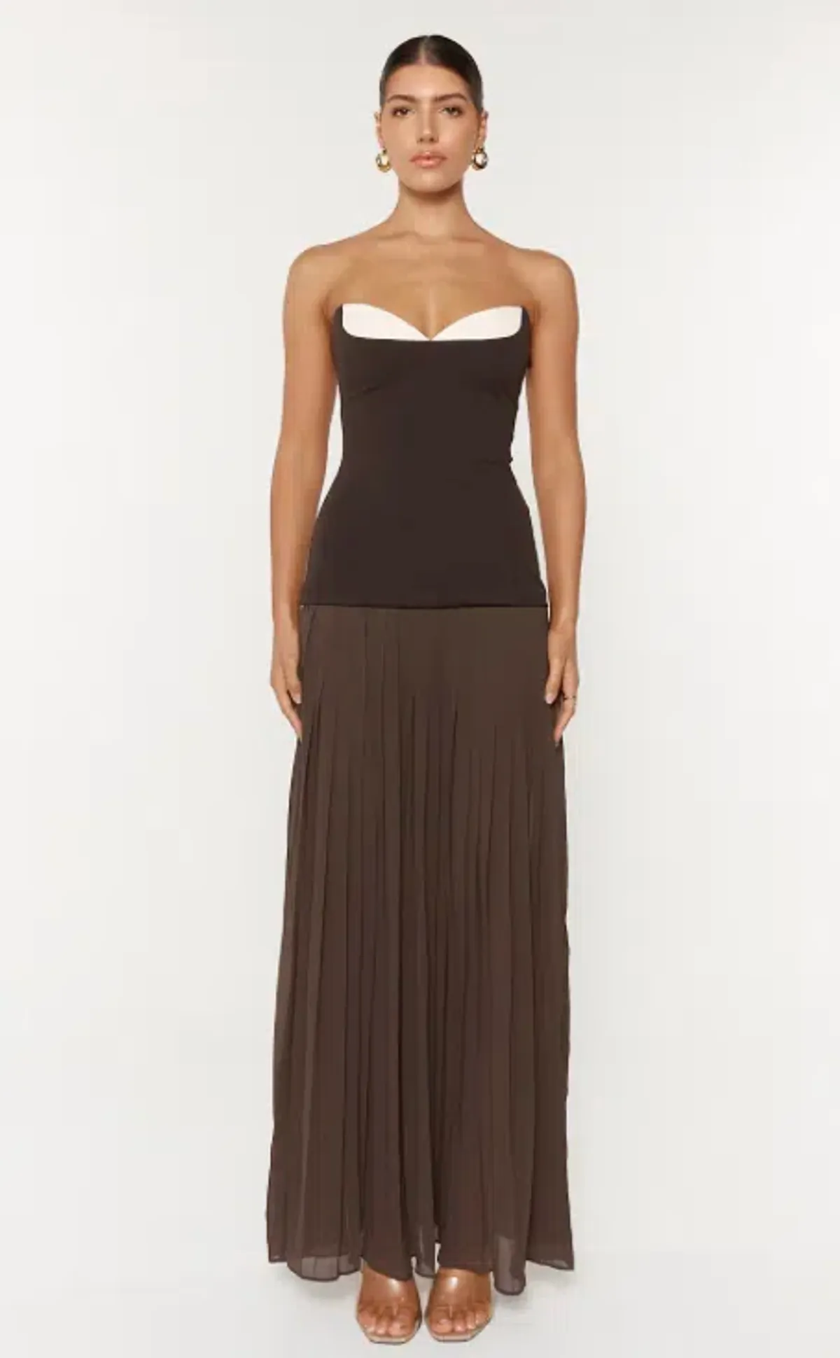 She is Olla Nicolette Maxi in Espresso Size 6  for rent on The Volte - main image