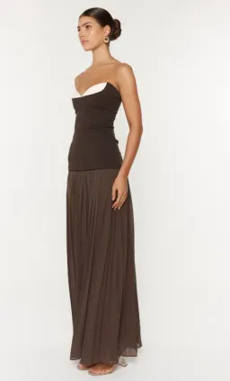 She is Olla Nicolette Maxi in Espresso Size 6  for rent on The Volte - image 2
