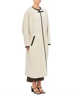 Isabel Marant Elza Coat Ecru Size 10/M for rent on The Volte - image 3