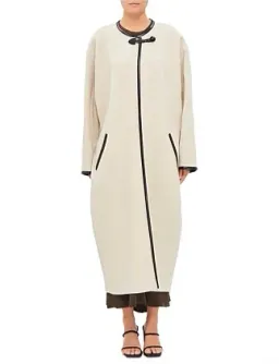 Isabel Marant Elza Coat Ecru Size 10/M for rent on The Volte - image 1