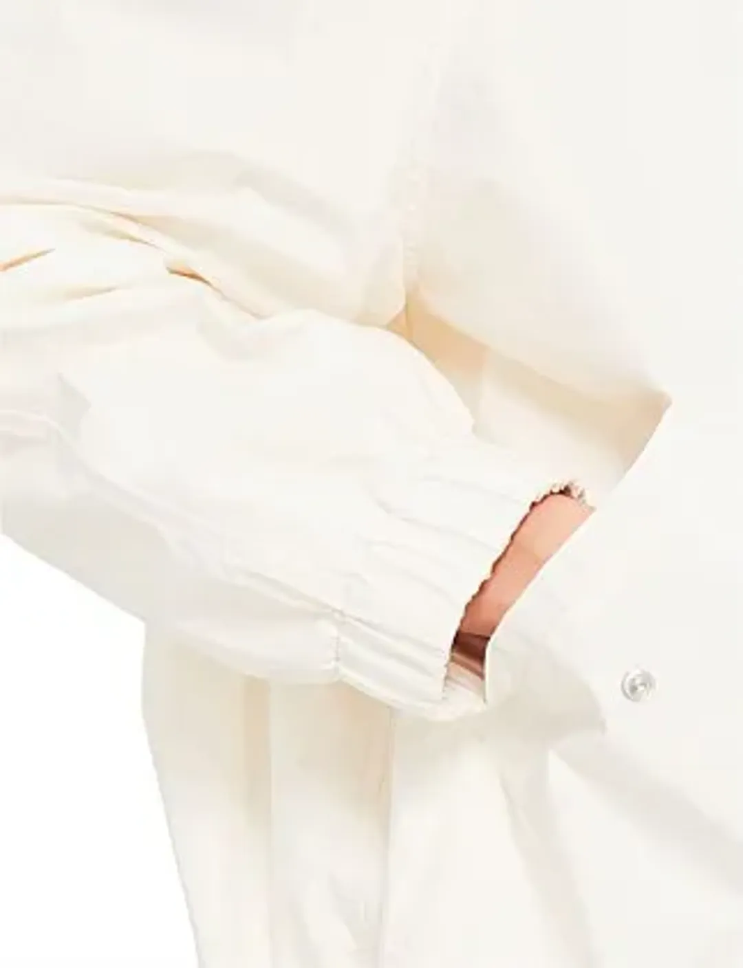Yves Solomon Technical Fabric Cropped Jacket White for rent on The Volte - main image