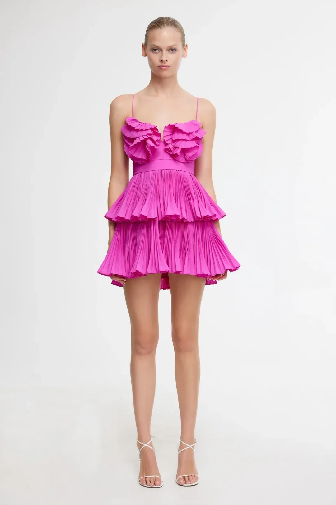 Acler Mini Dress Pink Size Au 6 for rent on The Volte - main image