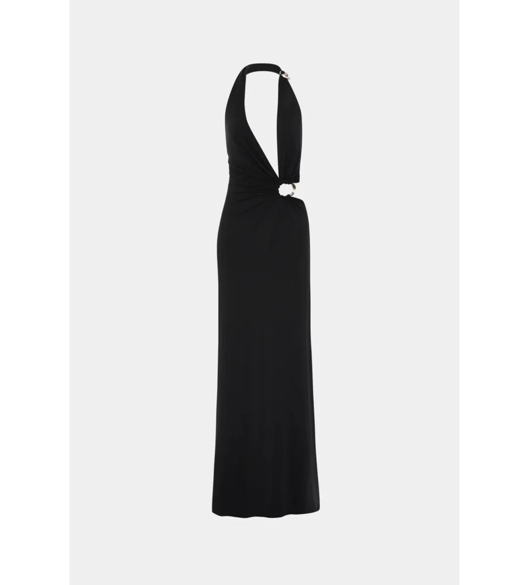 Misha Devon Cupro Maxi Dress Black Size 6 for rent on The Volte - main image