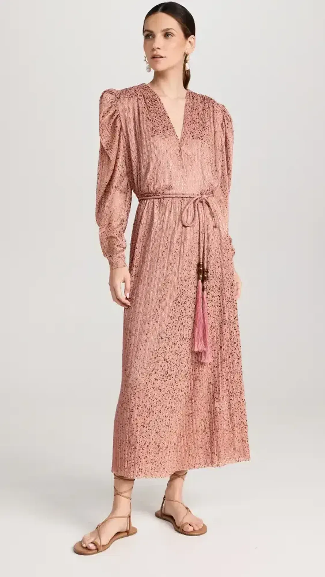 SABINA MUSAYEV Marble Dress in Bronze Size 8/S for rent on The Volte - main image