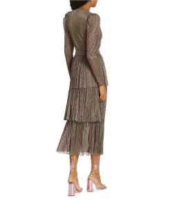 Sabina Musayev Carry Midi Dress in Green Blossom Size 6/XS for rent on The Volte - image 5