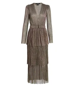 Sabina Musayev Carry Midi Dress in Green Blossom Size 6/XS for rent on The Volte - image 4