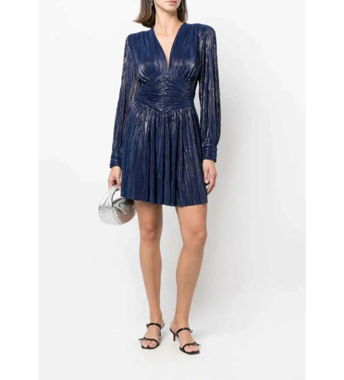 Sabina Musayev Shaya Mini Dress Blue Size S/AU 8 -New with tags – Buy for rent on The Volte - main image