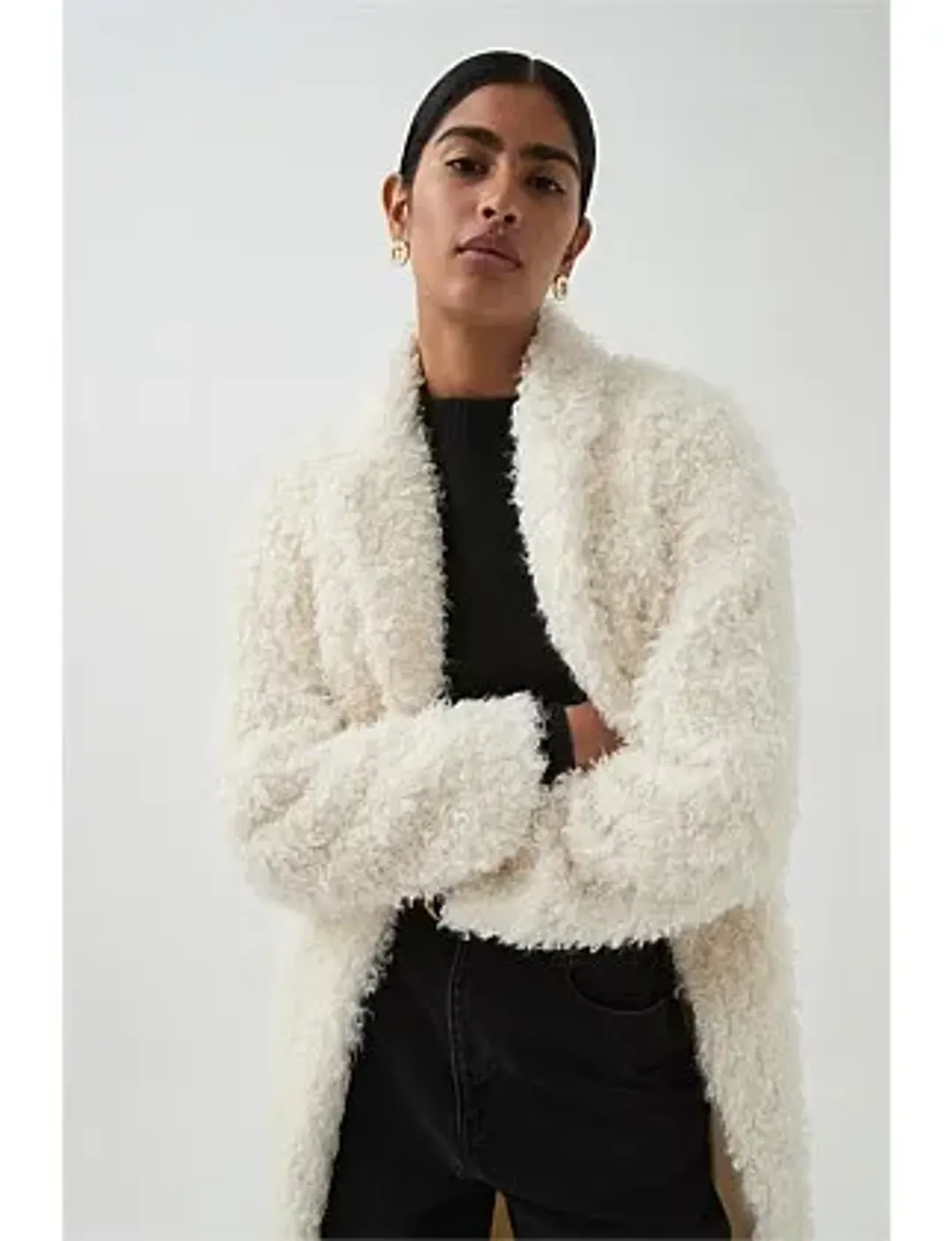 Aje Alpine Coat Ivory for rent on The Volte - main image