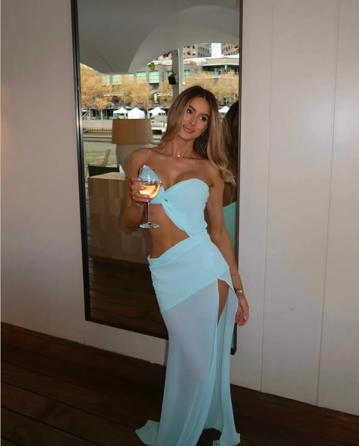 Natalie Rolt Dahlia Maxi Dress Blue Size 0 / AU 6 for rent on The Volte - main image