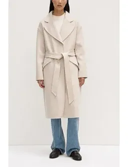 Assembly Label Sadie Single Breasted Wool Coat Oat Marle Size 10/M for rent on The Volte - image 6