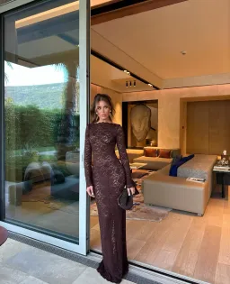 Arcina Ori Monet Maxi Dress Chocolate Brown Size 8/S for rent on The Volte - image 3