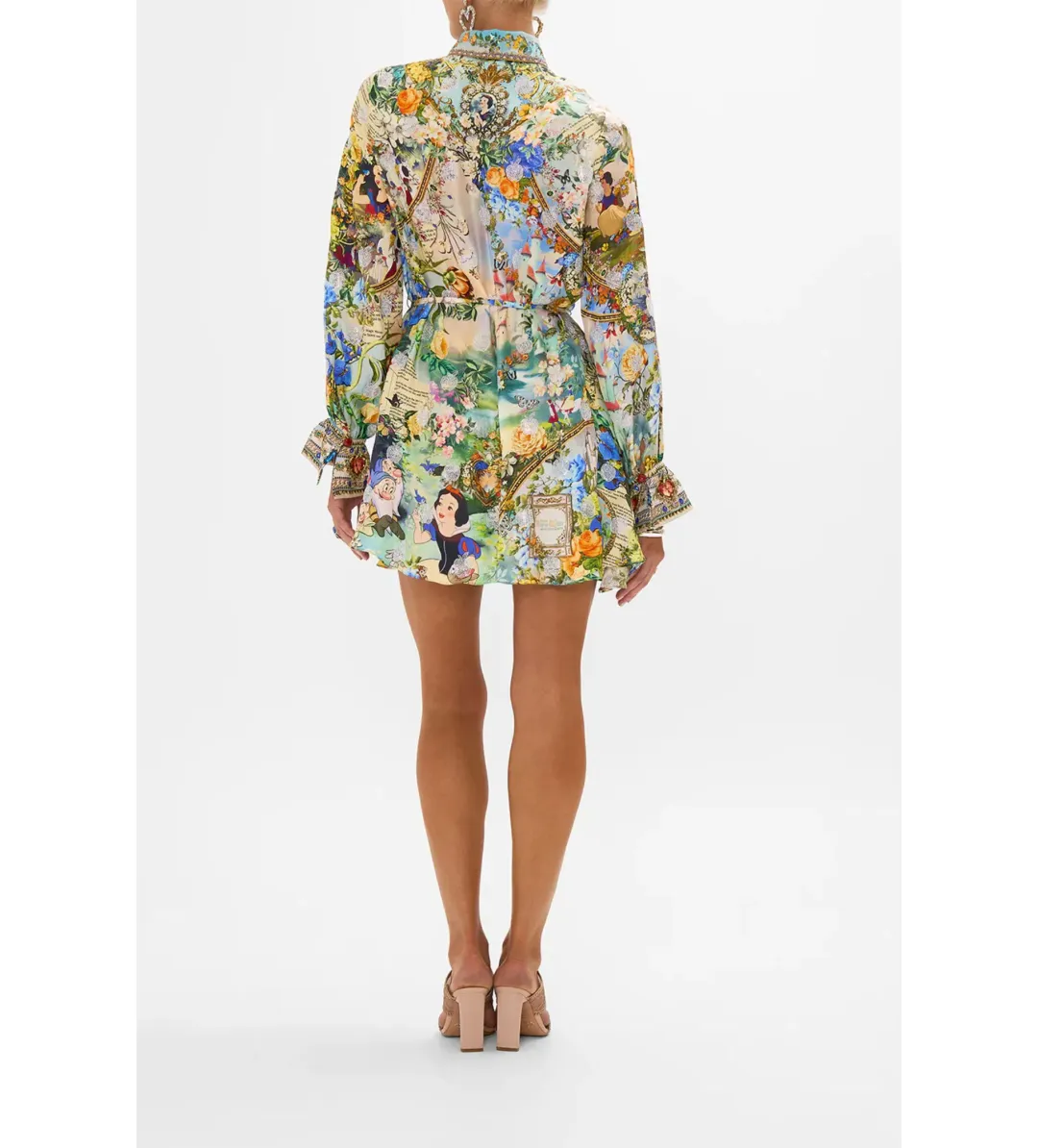 Camilla Shift Shirt Mini Dress Kindest One Of All Print Size 8 for rent on The Volte - main image