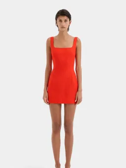Sir Iris Linen Mini Dress Scarlet Size AU 10 for rent on The Volte - image 1