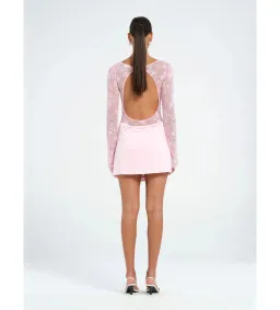 Benni Oskar Mini Dress in Baby Pink Size S / AU 8 for rent on The Volte - image 3