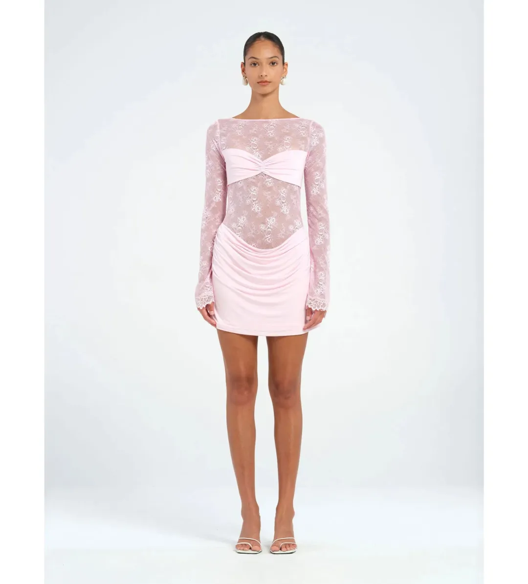 Benni Oskar Mini Dress in Baby Pink Size S / AU 8 for rent on The Volte - main image