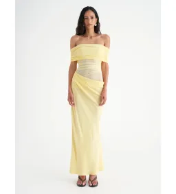 Benni Nico Off Shoulder Maxi Butter Size 10 for rent on The Volte - image 1