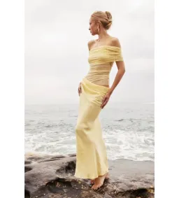 Benni Nico Off Shoulder Maxi Butter Size 10 for rent on The Volte - image 2