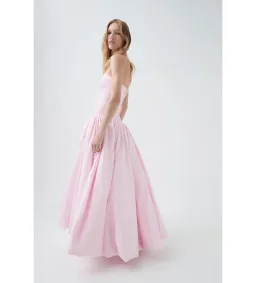 Aje Violette Bubble Hem Maxi Dress Pastel Pink Size AU 12 for rent on The Volte - image 3