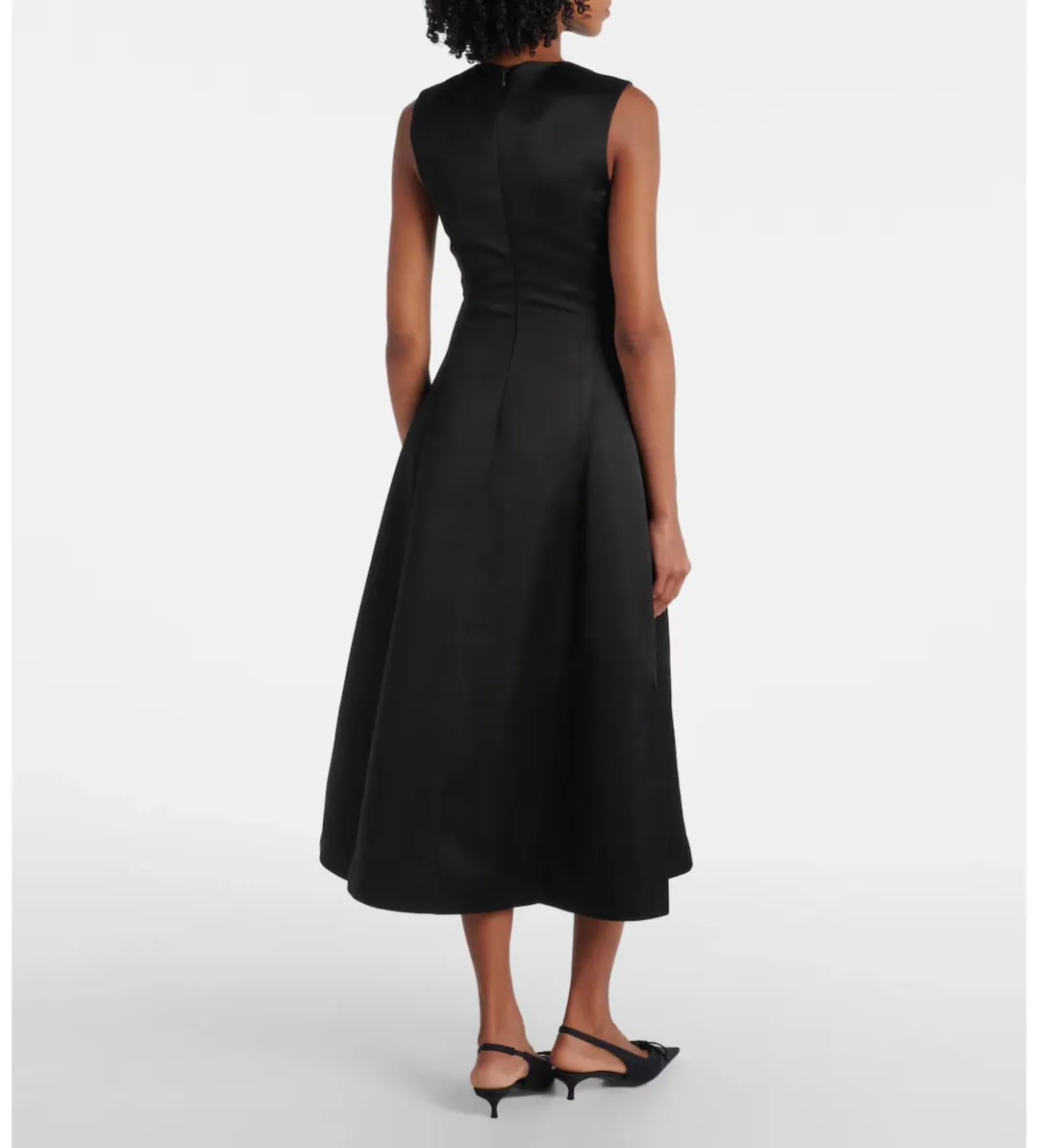 Leo Lin Cleo Embellished Midi Dress in Black Size AU 10  for rent on The Volte - main image