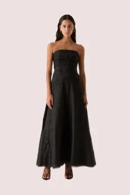 Aje Soundscape Maxi Dress Black Size 8 for rent on The Volte - image 1