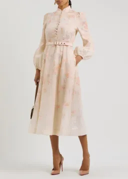 Zimmermann Crush Buttoned Midi Dress Size AU 14 for rent on The Volte - image 3