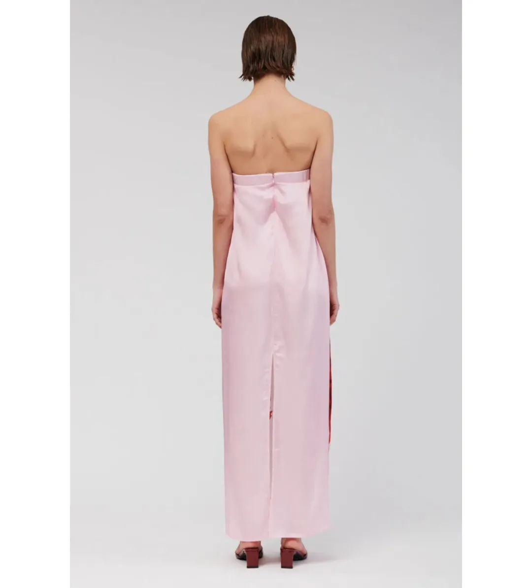 Suboo Emilia Bustier Maxi Dress Pink Floral Size M AU 10 for rent on The Volte - main image