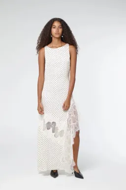 Third Form Visions Lace Frill Dress Cream Polka Dot Size AU 12  for rent on The Volte - image 2