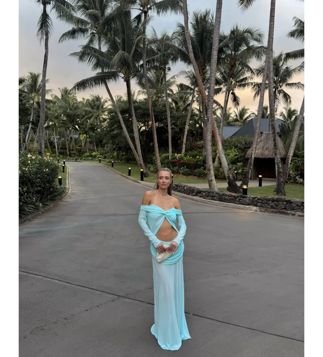 Natalie Rolt Emily Gown Blue Size 8 for rent on The Volte - main image