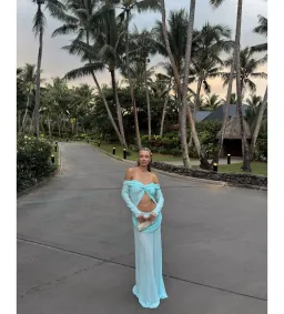 Natalie Rolt Emily Gown Blue Size 8 for rent on The Volte - image 3