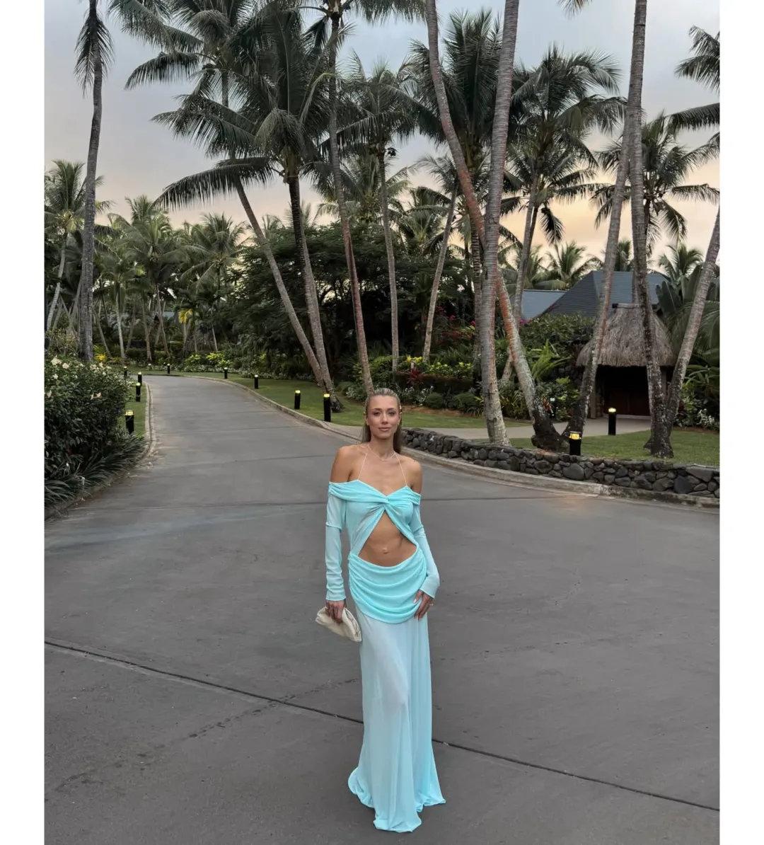 Natalie Rolt Emily Gown Blue Size 8 for rent on The Volte - main image