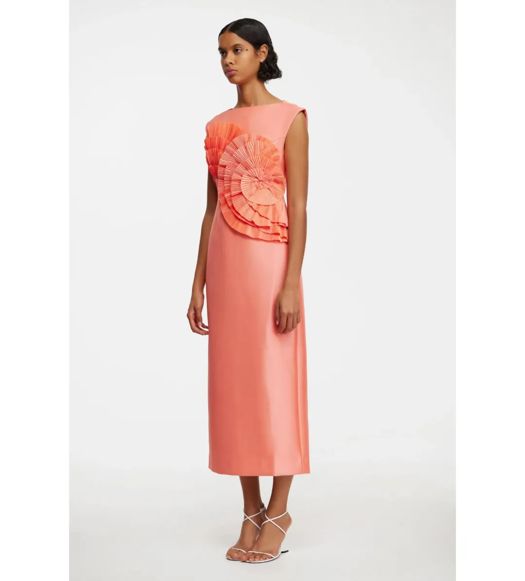 ACLER Glynde Midi Dress Hibiscus Pink Size 12 for rent on The Volte - main image