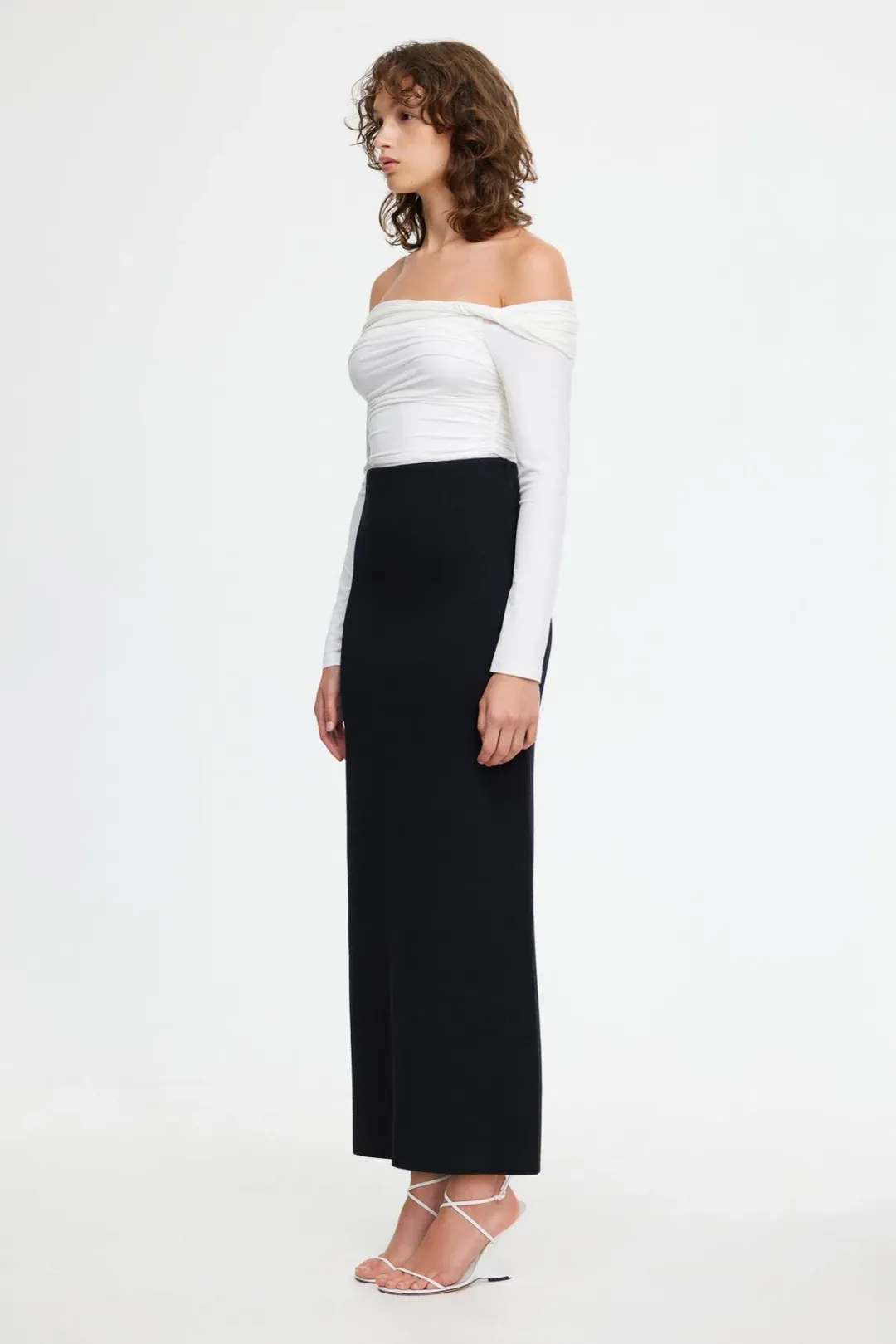 ACLER Heydon Midi Skirt  Black Size 10  for rent on The Volte - main image