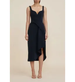 Acler Gowrie Midi Dress in Black Buy Size AU 8 for rent on The Volte - image 1