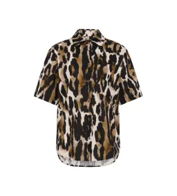 Aje Airlie Short Sleeve Shirt Animal Print Size 8 for rent on The Volte - image 4