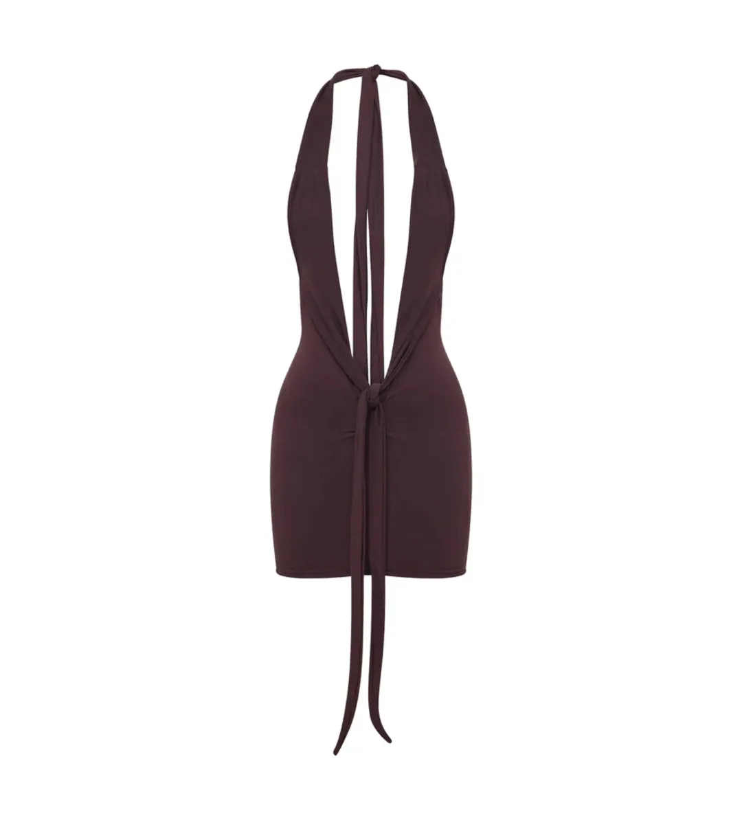 Saboa Studios Bembe Mini Dress in Espresso Size M / AU 10 for rent on The Volte - main image