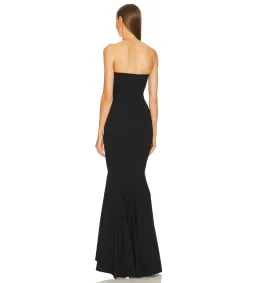 Michael Costello Billie Gown in Black Size M / AU 10 for rent on The Volte - image 3