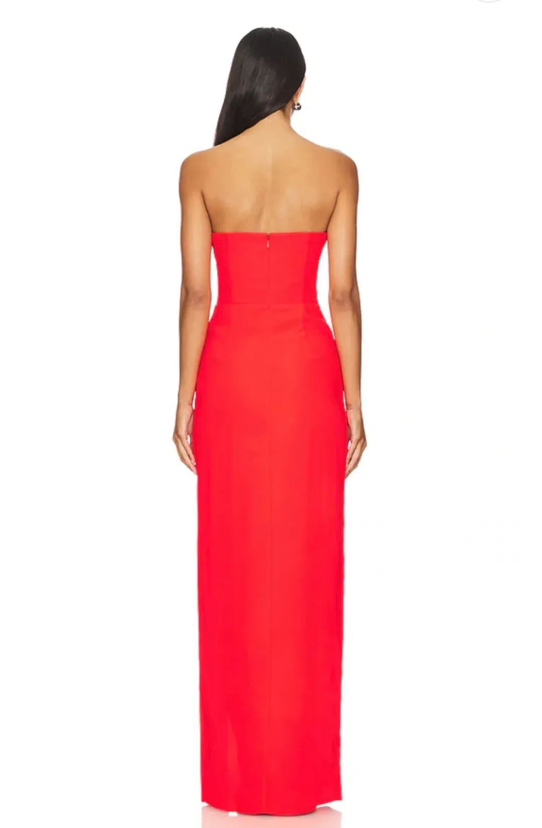 Amanda Uprichard  Ivy Maxi Gown Crimson  Size S / Size 8 for rent on The Volte - main image