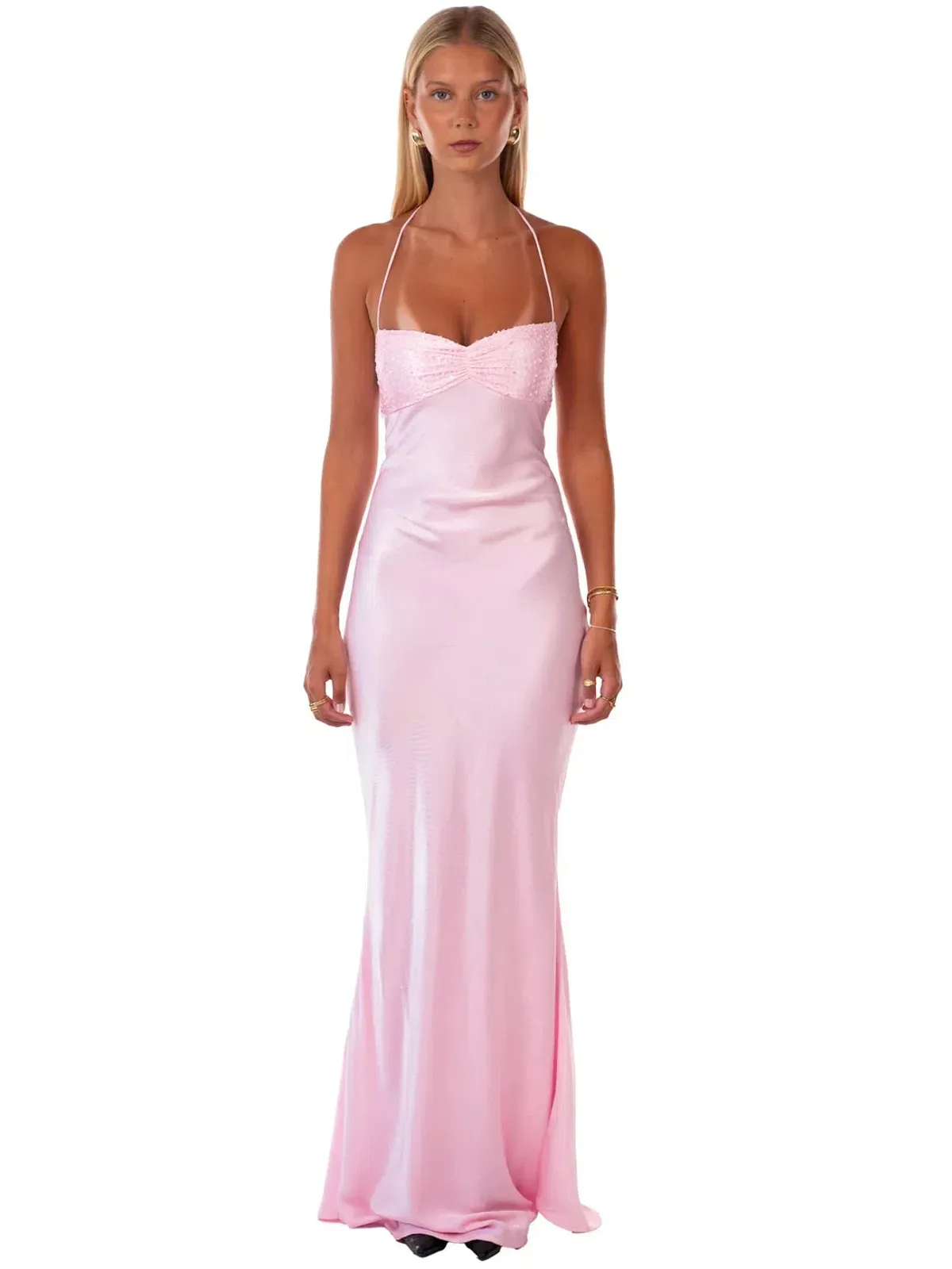 I am Delilah Jade Maxi Dress Quartz Size XS / Size 6 for rent on The Volte - main image