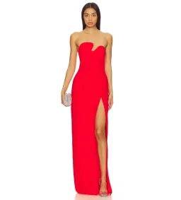 Amanda Uprichard Puzzle Gown Crimson Size L/AU 12 for rent on The Volte - image 1