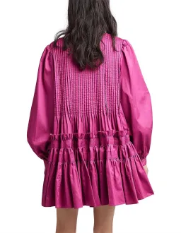 Aje Run Free Smock Mini Dress in Magenta Size AU 8 for rent on The Volte - image 4