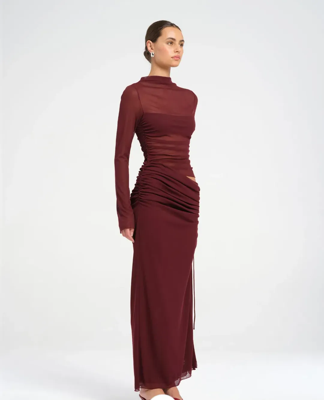 BENNI Mable Maxi Dress Plum Size S AU 8 for rent on The Volte - main image