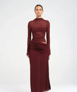 BENNI Mable Maxi Dress Plum Size S AU 8 for rent on The Volte - image 1