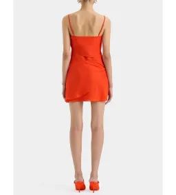 Sir The Label Rosalia Wrap Mini Dress Tangerine Size 14/XL for rent on The Volte - image 4