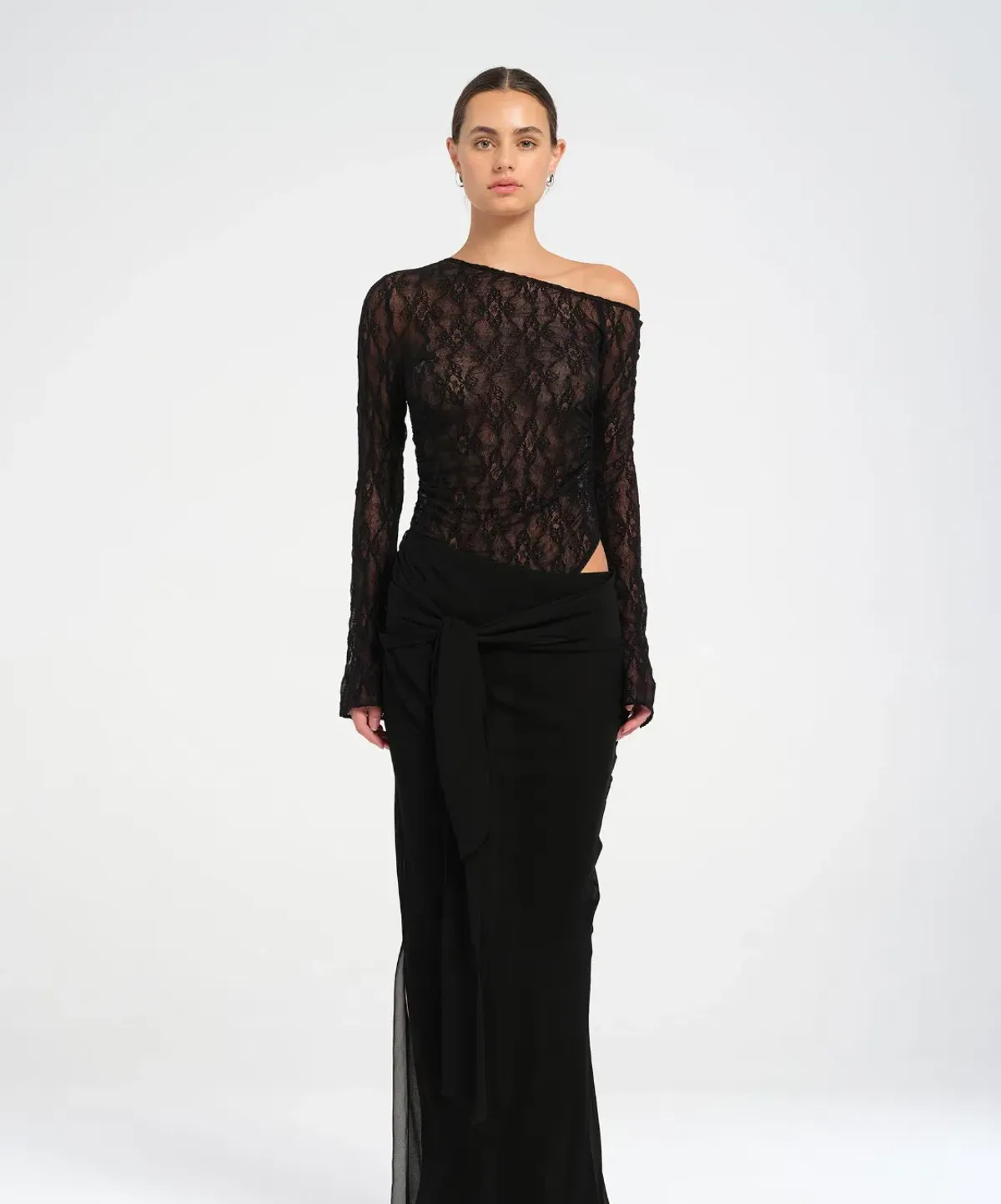 Benni Nova Maxi Dress in Black Size S AU 8 for rent on The Volte - main image